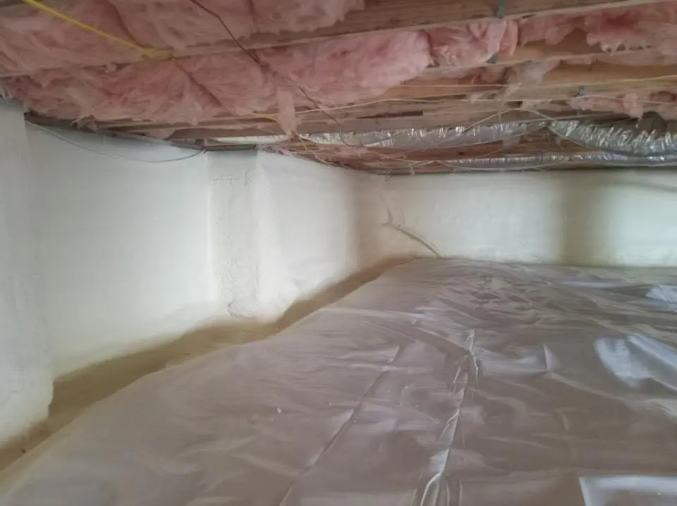 Crawl space encapsulation with closed-cell spray foam for Attic Insulation in River Forest